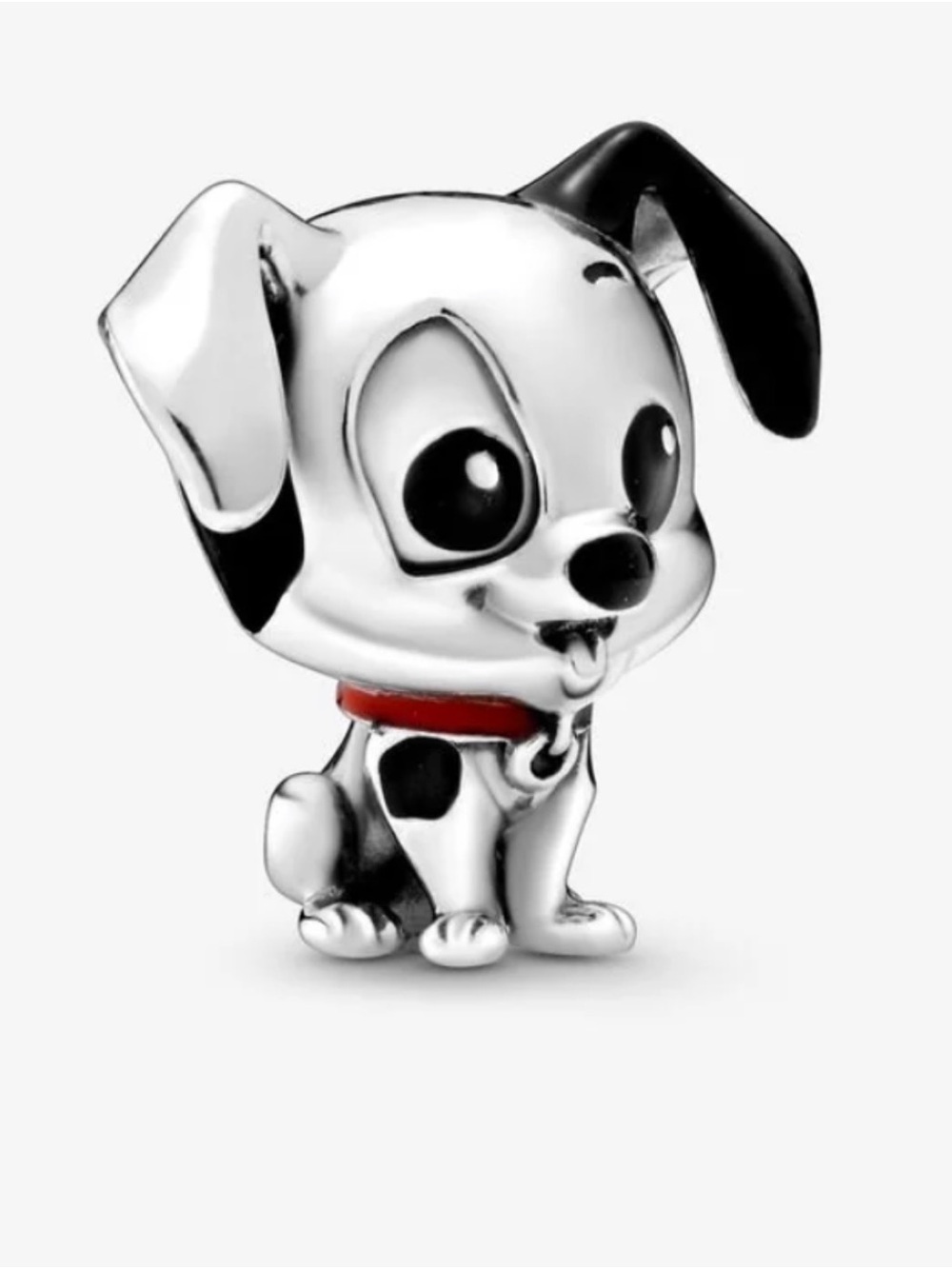 Pandora Silver Dalmatian Puppy Charm with Red Collar